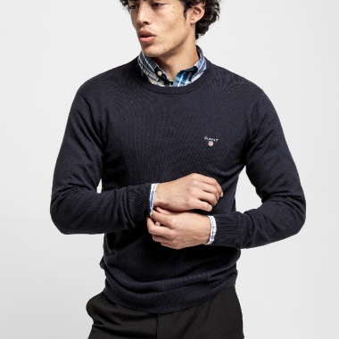 Jersey marino cuello redondo