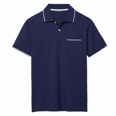 Polo liso con logo