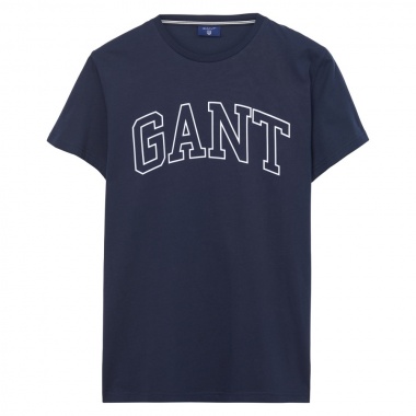 Camiseta con logo contrastado