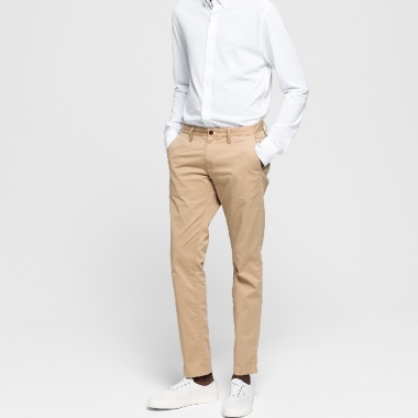 Pantalones Slim Twill Chinos Beige Gant