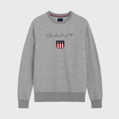 Sudadera Gris Logotipo Gant