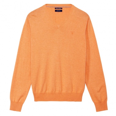 Jersey cuello pico naranja
