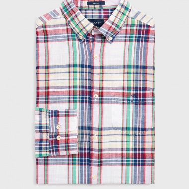 Camisa Cuadros rojos azules y verdes
