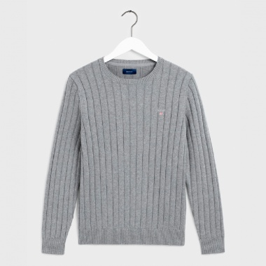 Jersey Acanalado Gris Gant
