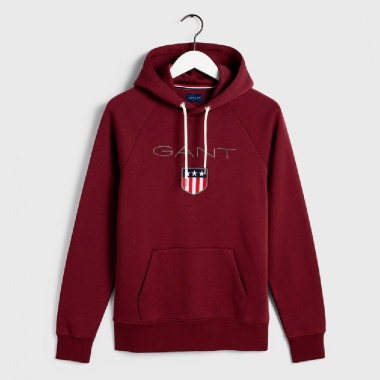 Sudadera capucha negra logo