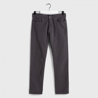 Vaqueros sarga suave gris