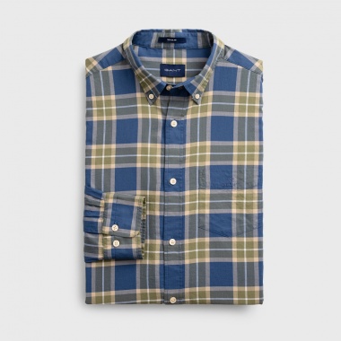 Camisa cuadros azul y verde