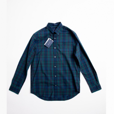 Camisa cuadros verde y azul