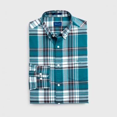 Camisa cuadros oxford verde
