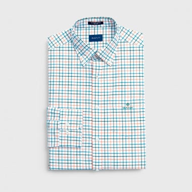Camisa estampado cuadros multicolor
