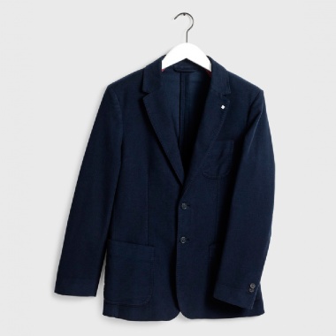 Americana sarga azul marino
