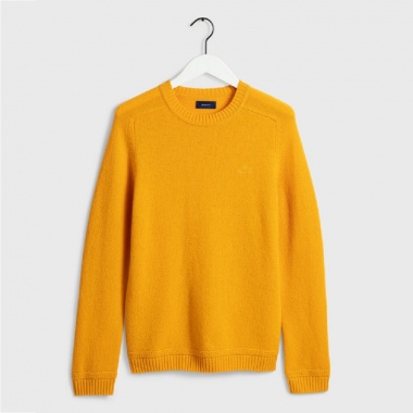 Jersey cuello redondo Shetland amarillo