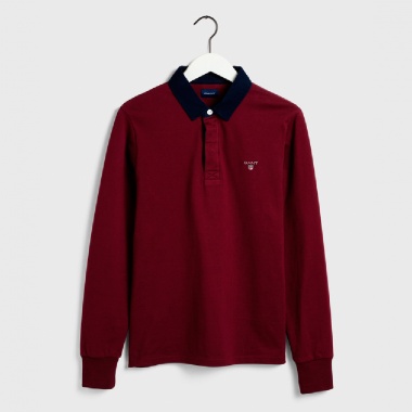 Polo algodón granate