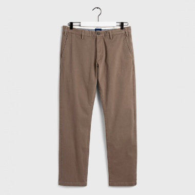 Chinos Slim satinados marrón
