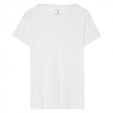 Camiseta de cuello pico lisa