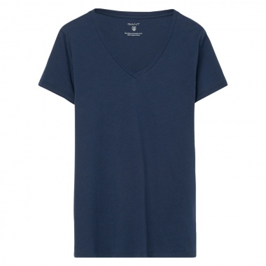 Camiseta de cuello pico lisa
