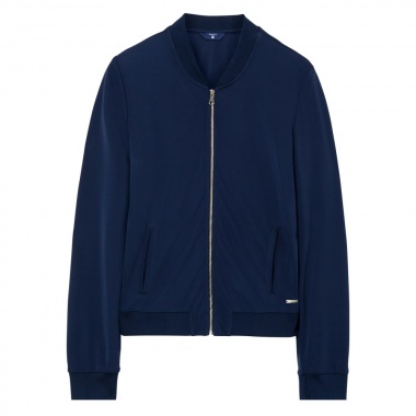 Chaqueta con cremallera lisa