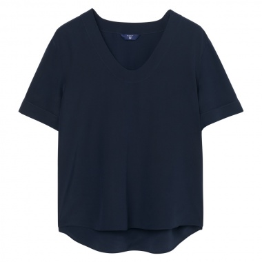 Camisa de seda lisa