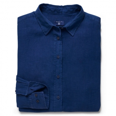 Camisa de lino lisa