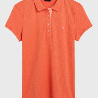 Polo de piqué con cuello en contraste