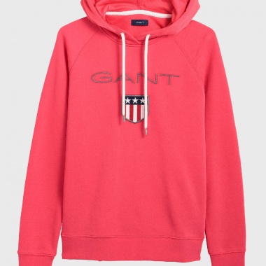 Sudadera con capucha e insignia