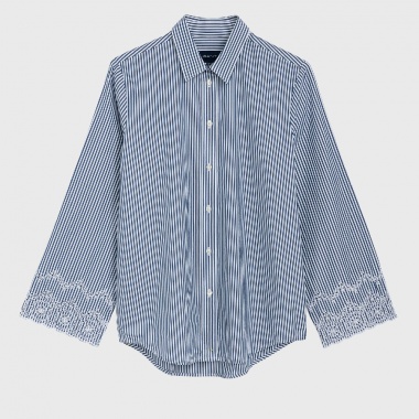 Camisa con Brocados en las mangas