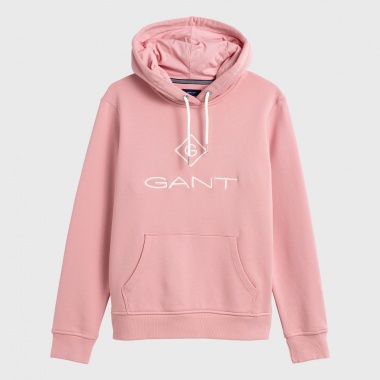 Sudadera logo capucha rosa