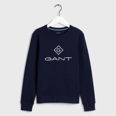 Sudadera Logo cuello redondo marino