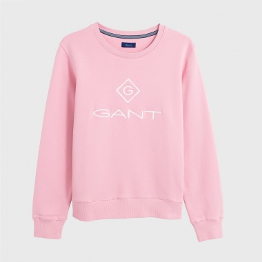 Sudadera Logo cuello redondo rosa