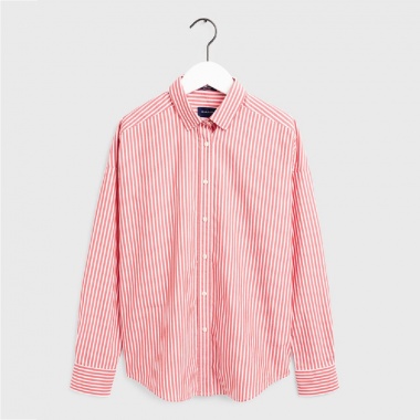 Camisa oversize rayas naranja