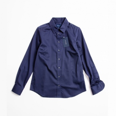 Camisa Fine Sateen marino