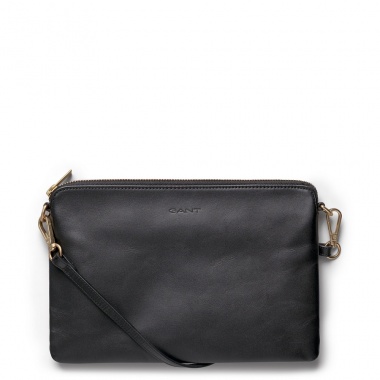 Cartera negra piel