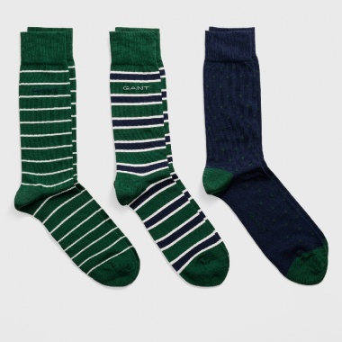Pack de 3 Calcetines Estampados Verde