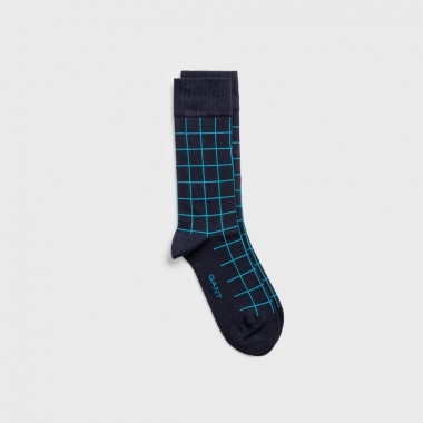 Calcetines marino estampados cuadros