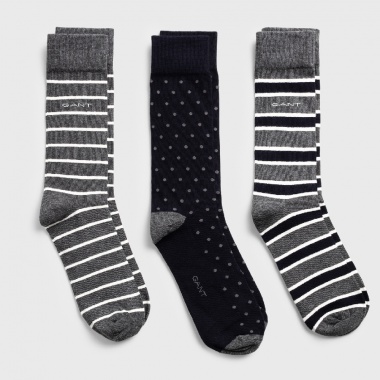 Pack 3 calcetines estampados grises