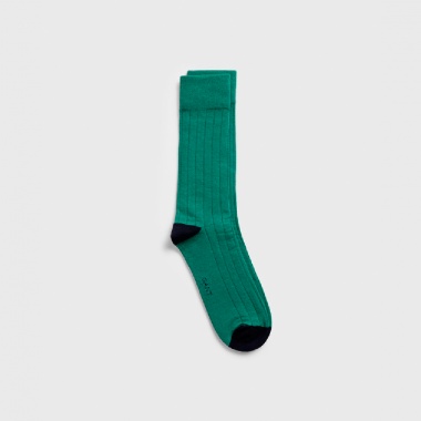 Calcetines acanalados verde