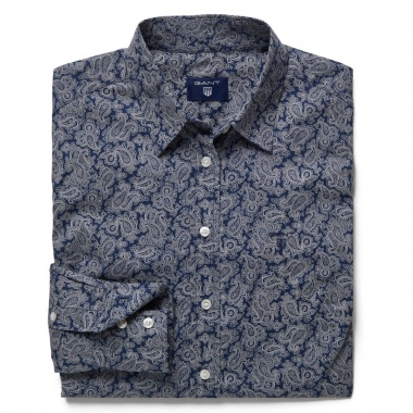 Camisa con elástico estampada