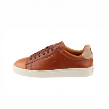 Zapatillas piel marrón