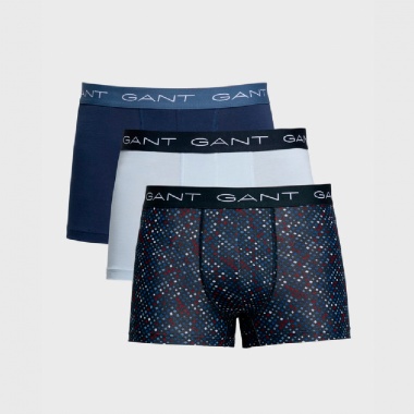 Pack 3 bóxer estampado micro cuadros azul