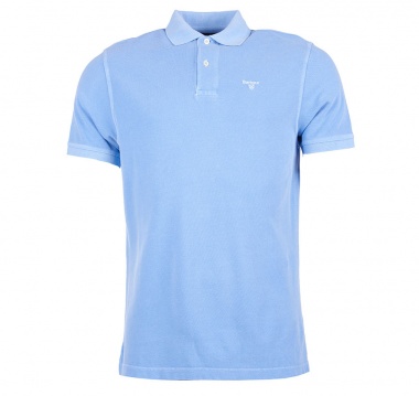 Polo Washed Sports celeste