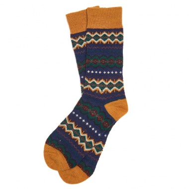 Calcetines Caistown Fairisle marino