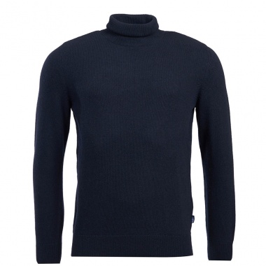 Jersey de Cuello Alto Azul Marino Leahill Roll