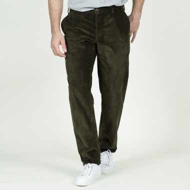 Pantalón sport pana verde oscuro