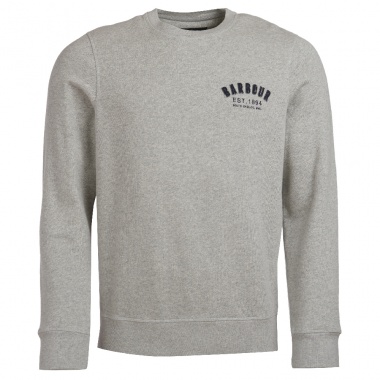 Jersey de Felpa gris con cuello redondo