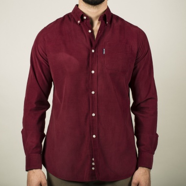Camisa lisa granate