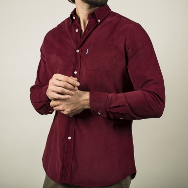 Camisa Tom micropana granate