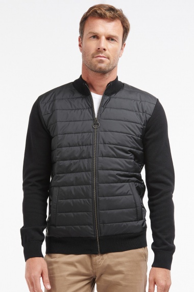 Chaqueta Negra Baffle Zip