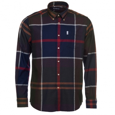 Camisa Dunoon azul rojo verde