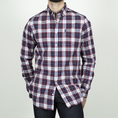Camisa Tom cuadros granate