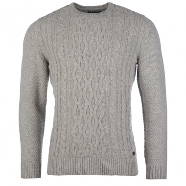 Jersey Chunky Cable Crew gris